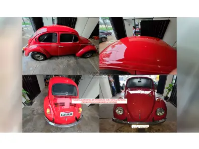 LOTE 003 - FUSCA 1300 - ANO 1976 VERMELHO